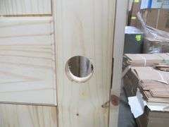 Interior Knotty Pine Door 36"x80" RH 2 PNL (Unassembled)