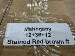 Stained Red Brown Mahogany Brickmold 12x36x12