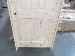 Interior Knotty Pine Door 36"x80" RH 2 PNL (Unassembled)