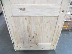 Interior Knotty Pine Door 36"x80" RH 2 PNL (Unassembled)