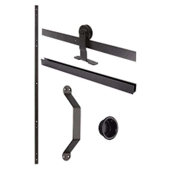 Matte Black Barn Door Kit 72"