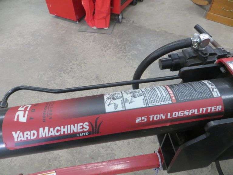 Yard Machines 25-Ton Log Splitter - Lambrecht Auction, Inc.