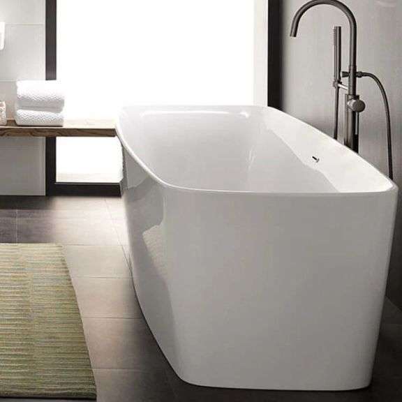 Canvas White Equility 66"x30" Free Standing Bathtub