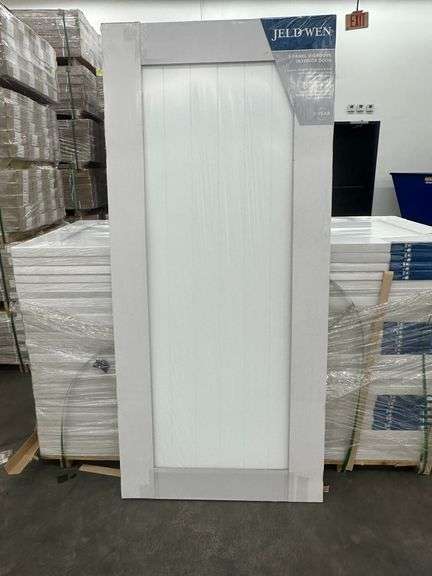 Primed Barn Door 1 Panel, V-Groove, 36"x80"