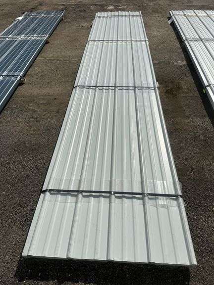 Ash Gray Corrugated Metal Panel 3'x16'