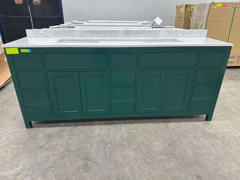 Beckett Green 84" Double Vanity