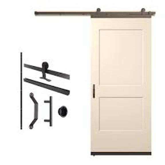 Matte Black Barn Door Kit 72"