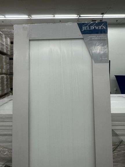 Primed Barn Door 1 Panel, V-Groove, 36"x80"