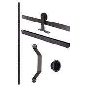 Matte Black Barn Door Kit 72"