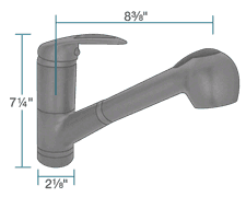 Antique Bronze Single Handle Pull Out Kitchen Faucet