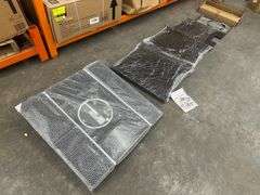 Outdoor Propane Fire Pit With Glass Windscreen 30"x30"
