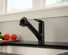 Antique Bronze Single Handle Pull Out Kitchen Faucet