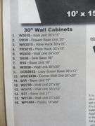 Sonona Wheat Kitchen Cabinet Set 10'x15'