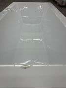 White IMPACT Drop-In Bathtub End Drain Acrylic 66"x34"