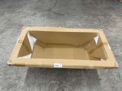 White IMPACT Drop-In Bathtub End Drain Acrylic 66"x34"