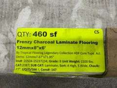 Frenzy Charcoal Laminate Flooring 12mmx8"x6'