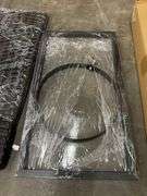 Outdoor Propane Fire Pit With Glass Windscreen 30"x30"