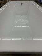 White IMPACT Drop-In Bathtub End Drain Acrylic 66"x34"