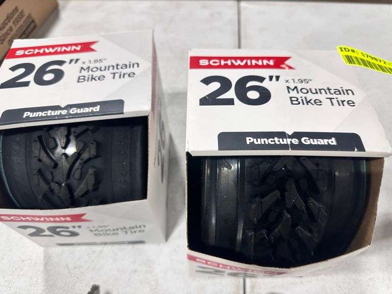24" Mountain Tire (2) & MasterLock Bike Lock (1) (3x$)