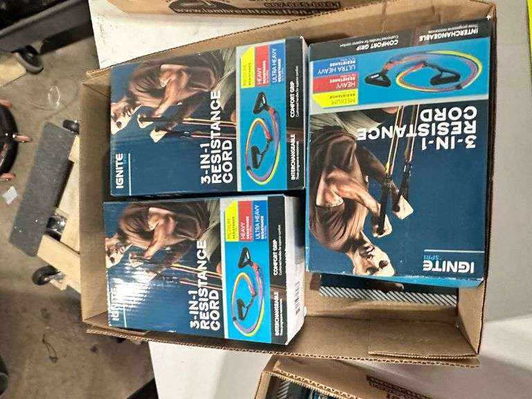 3 Boxes Of Ignite Resistance Cords (3x$)