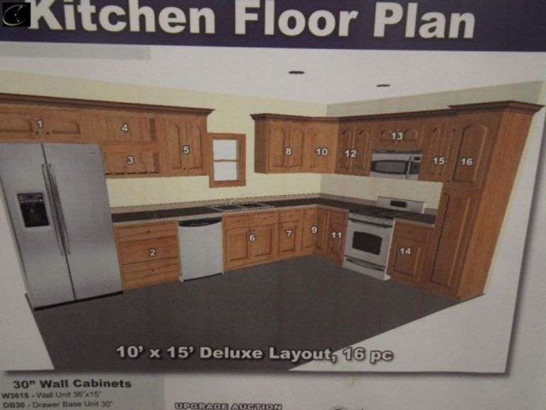 Newport White Kitchen Cabinet Set 10'x15'