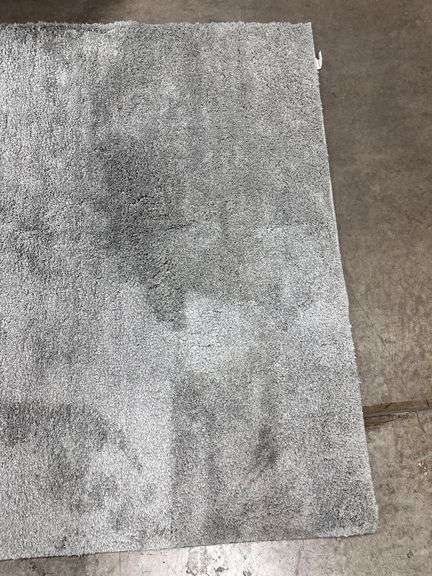 Mainstays Traditional Solid Gray Shag Indoor Area Rug, 5' x 7 ...