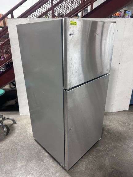 18.2 cu. ft.  Freezer/Refrigerator In Monochromatic Stainless Steel