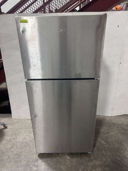 18.2 cu. ft.  Freezer/Refrigerator In Monochromatic Stainless Steel