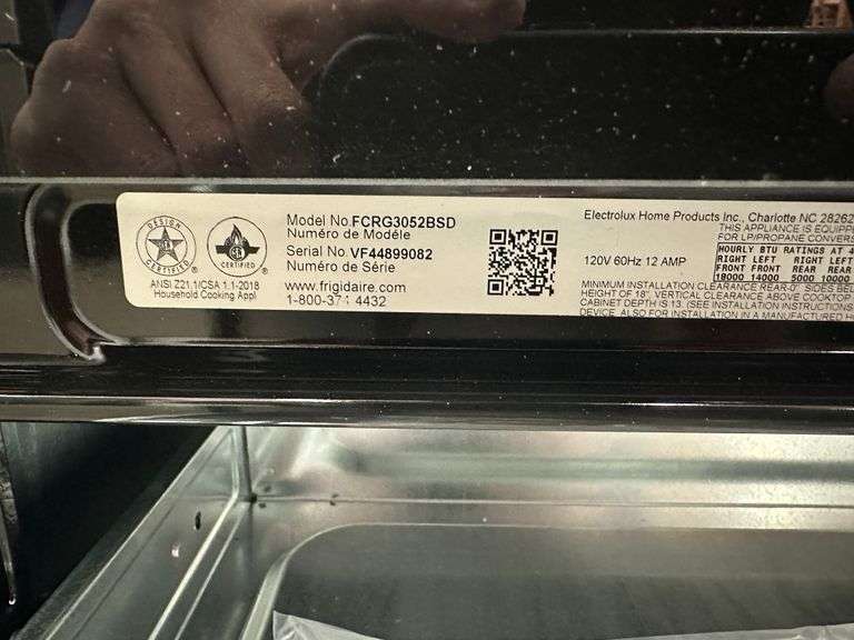Frigidaire 30" Gas Range