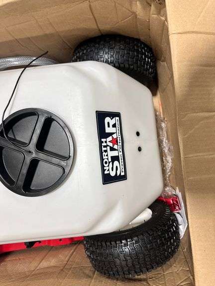 Tow-Behind Trailer Boom Broadcast and Spot Sprayer, 31 Gallons, 2.2 GPM, 12 Volt DC