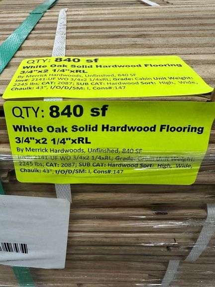 White Oak Solid Hardwood Flooring 3/4"x2 1/4"xRL