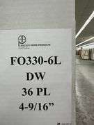 Dark Walnut, Ext Fiberglass, 330 W/6 Lite 22"x16", Clear Glass,36"x80", LH