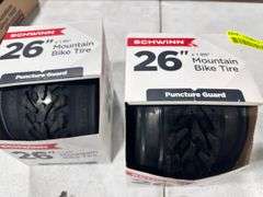 24" Mountain Tire (2) & MasterLock Bike Lock (1) (3x$)