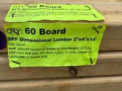 SPF Dimensional Lumber 2"x4"x14'