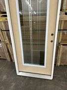 Exterior Full Decorative Glass Fiberglass Door 36"x80" LH