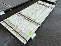White Corrugated Metal Panel 3'x8'