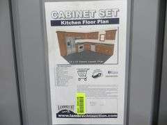 Pacific Gray Kitchen Cabinet Set 12'x12'