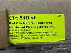 Red Oak Natural Engineered Hardwood Flooring 3/8"x3"xRL