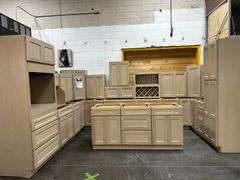 Assembled Sonona Wheat Kitchen Cabinet Set 10'x16'x10'