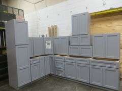 Pacific Gray Kitchen Cabinet Set 12'x12'