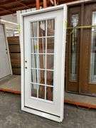Exterior 15 Lite Fiberglass Door 36"x80" RH