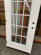 Exterior 15 Lite Fiberglass Door 36"x80" RH