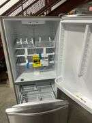 22 cu. ft. Bottom Freezer Refrigerator in Stainless Steel with Spill Guard Glass Shelves