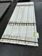 White Corrugated Metal Panel 3'x8'