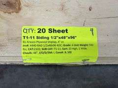T1-11 Siding 1/2"x48"x96"
