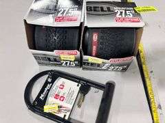 27.5" Mountain Tire & MasterLock Bike Lock (3x$)