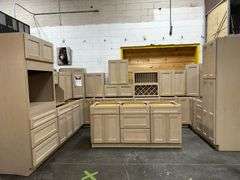 Assembled Sonona Wheat Kitchen Cabinet Set 10'x16'x10'