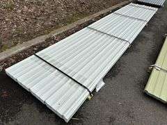 White Corrugated Metal Panel 3'x16'