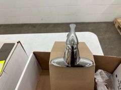 Low Arc Bathroom Faucet Chrome Finish Single Handle