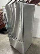 22 cu. ft. Bottom Freezer Refrigerator in Stainless Steel with Spill Guard Glass Shelves